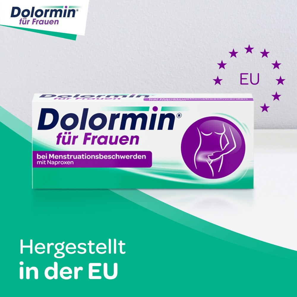 Dolormin für Frauen bei Regelschmerzen mit Naproxen, 10 Stück
