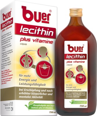 BUER LECITHIN Plus Vitamine flüssig 750 ml Flüssigkeit