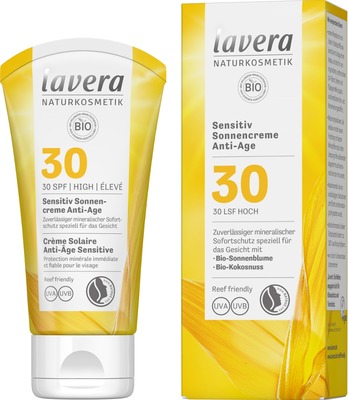 Lavera Sensitiv Sonnencreme Anti-Age LSF30 50 ml Creme