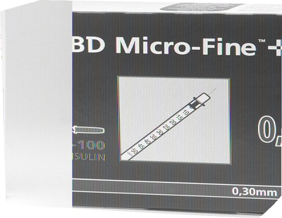BD MICRO-FINE+ Insulinspritze 0,5 ml U100 8 mm 100X0.5 ml Spritzen