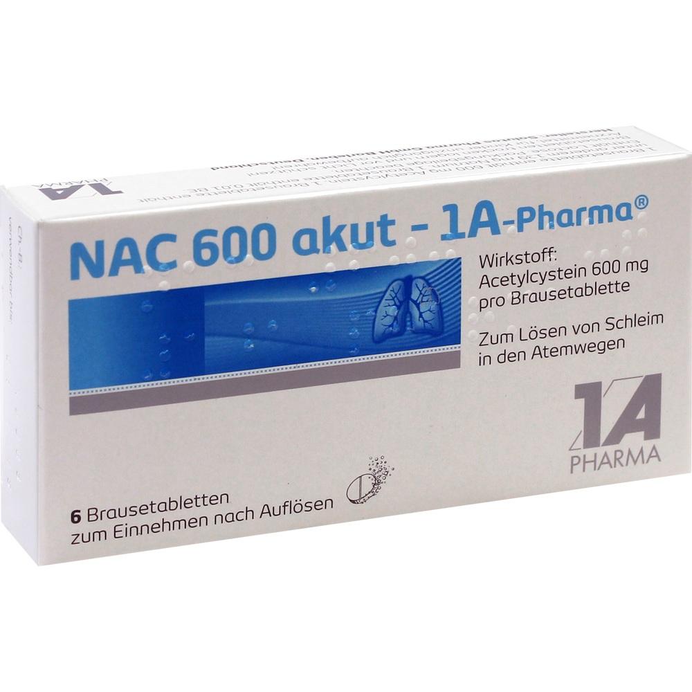 NAC 600 akut - 1A Pharma 6 St Brausetabletten