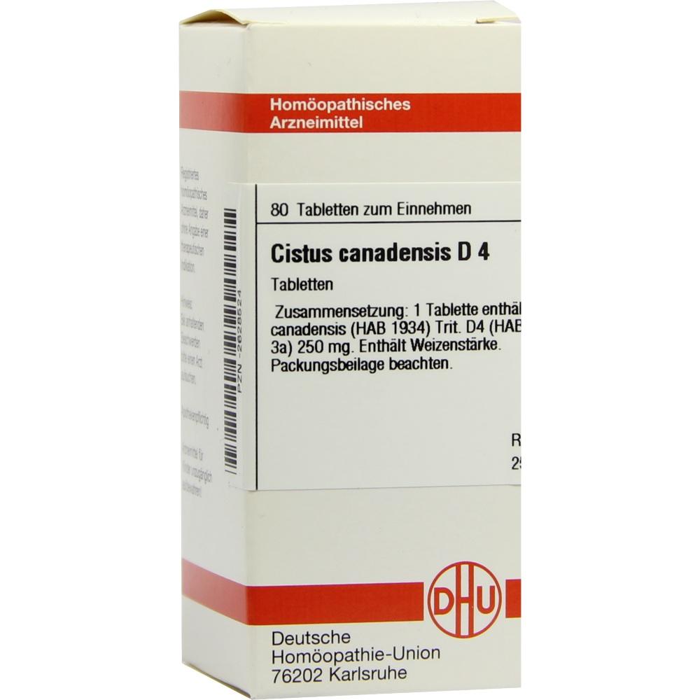 CISTUS CANADENSIS D 4 Tabletten 80 St Tabletten