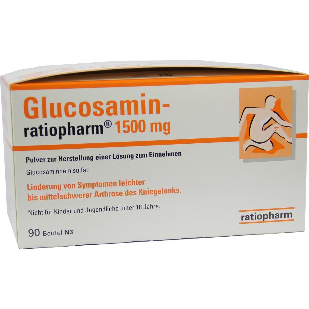 Glucosamin-ratiopharm 90 St Pulver zur Herstellung einer Lösung zum Einnehmen