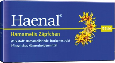Haenal Hamamelis Zäpfchen 10 St Suppositorien