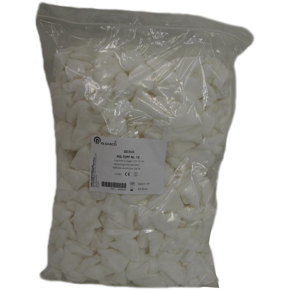 MULLTUPFER FES TUPF Nr.12 unsteril 2Lage 12x12 cm 500 St Tupfer