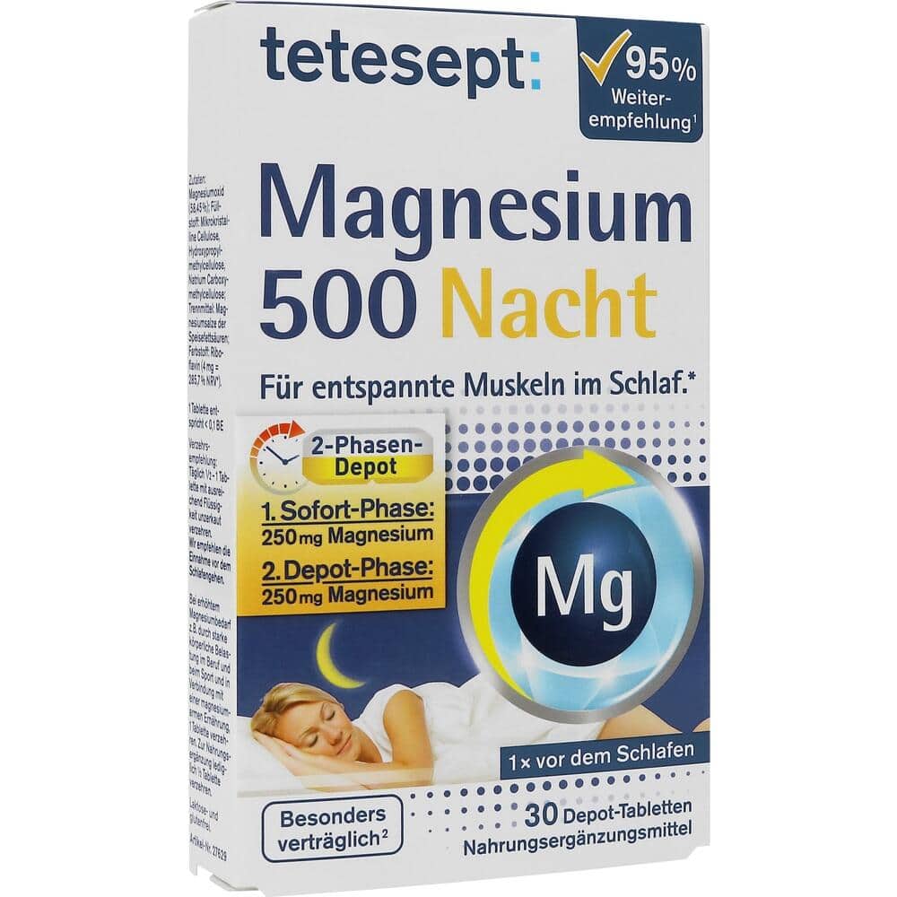 tetesept Magnesium 500 Nacht  30 St Tabletten