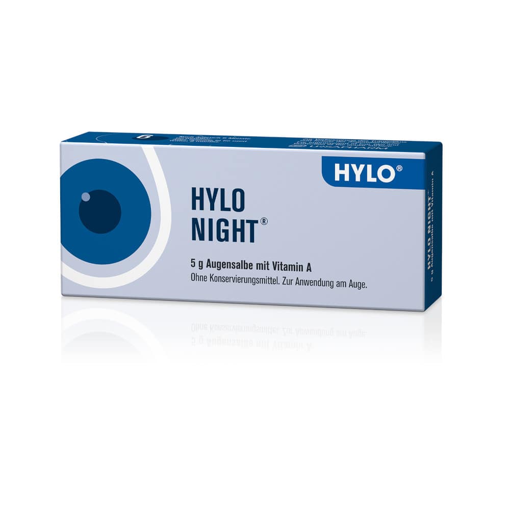 HYLO NIGHT mit Vitamin A 5 g Augensalbe