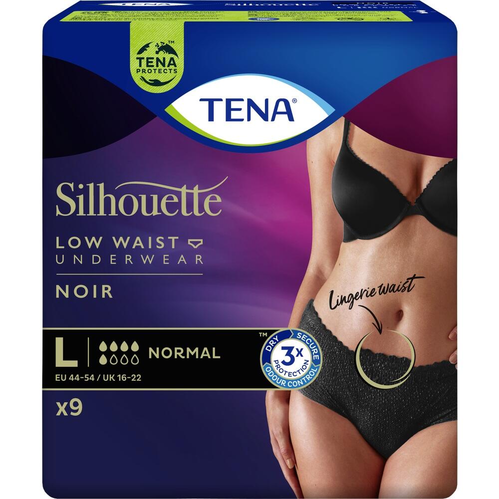 TENA Silhouette NOIR NORMAL L Hüfthohe Pants 9 St