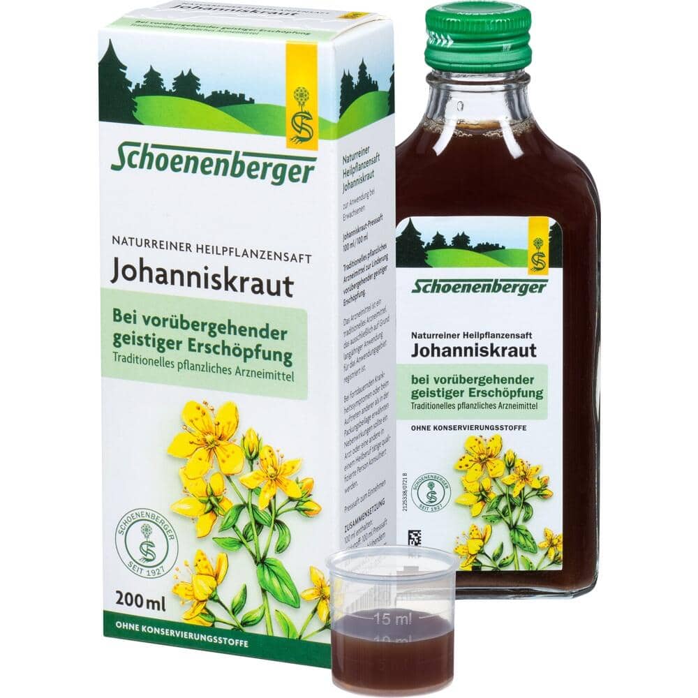 Schoenenberger Naturreiner Heilpflanzensaft Johanniskraut 200 ml Saft
