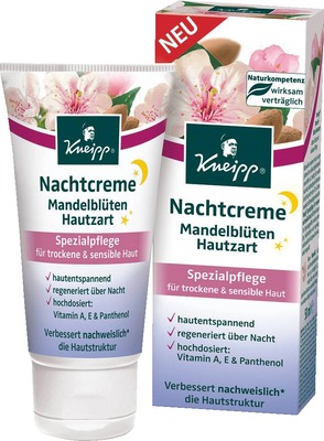 Kneipp NACHTCREME Mandelblüten Hautzart  50 ml Creme