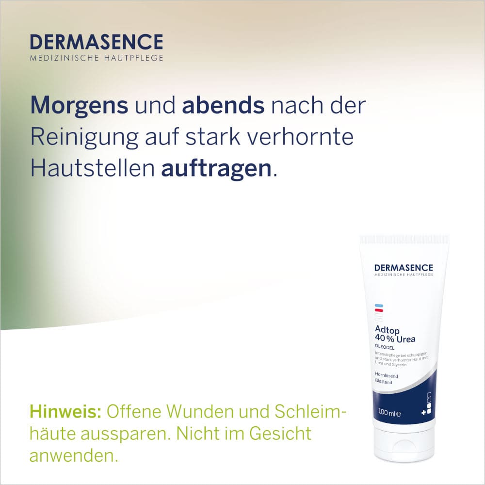 DERMASENCE Adtop 40% Urea OLEOGEL 100 ml Gel