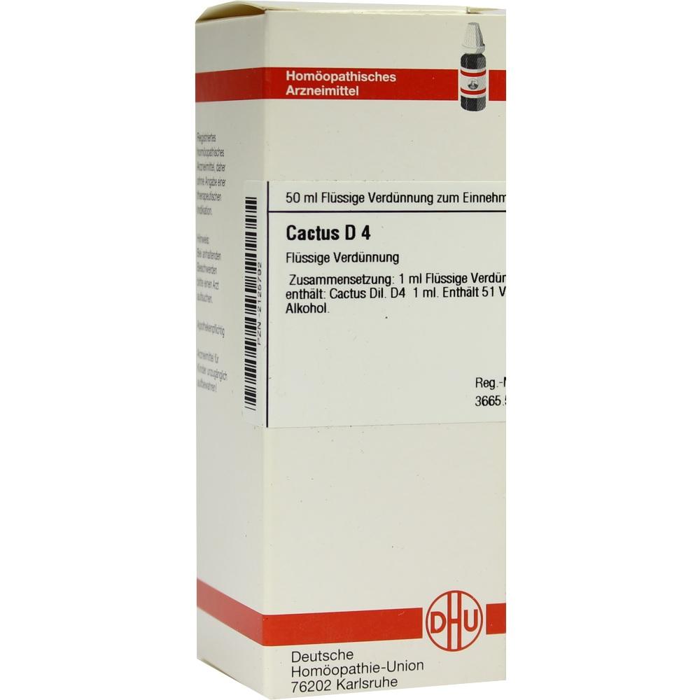 CACTUS D 4 Dilution 50 ml Dilution