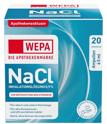 WEPA NaCl Inhalationslösung 0,9% 20X5 ml Inhalationslösung