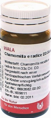 Chamomilla e radice D3 Globuli 20 g Globuli