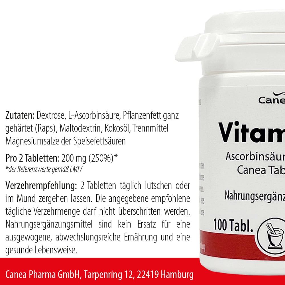 ASCORBINSÄURE 100 mg Canea Tabletten 100 St Tabletten