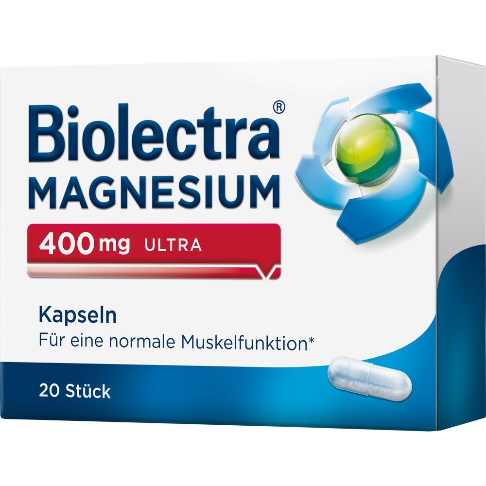 Biolectra MAGNESIUM 400mg ULTRA 20 St Kapseln