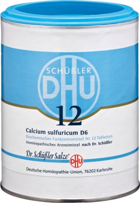 BIOCHEMIE DHU 12 Calcium sulfuricum D 6 Tabletten 1000 St Tabletten