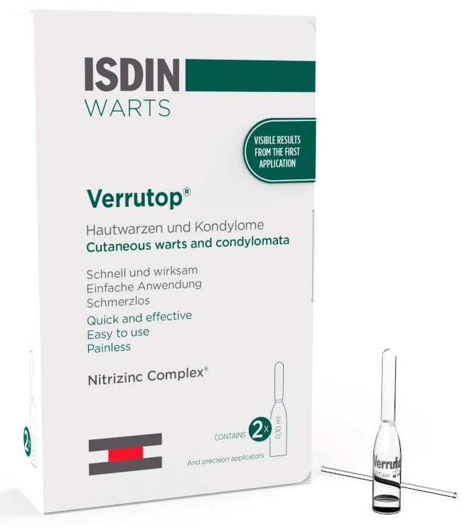 ISDIN WARTS Verrutop 2X0.1 ml Ampullen