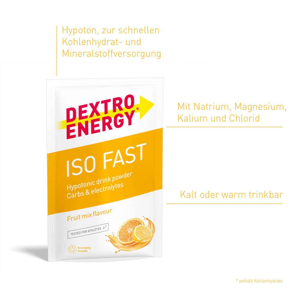 DEXTRO ENERGY IsoFast fruit mix 56 g Pulver