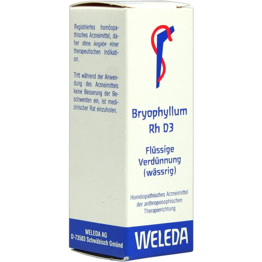 WELEDA BRYOPHYLLUM RH D 3 Dilution 20 ml Dilution