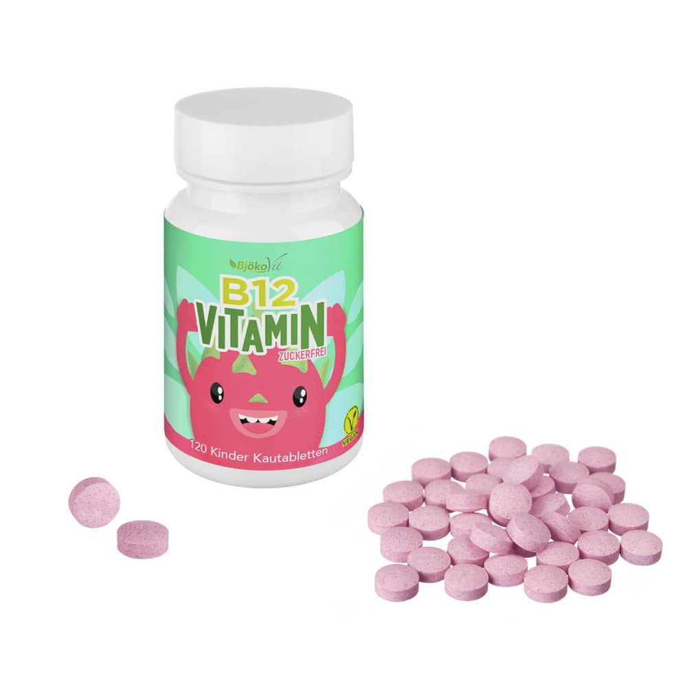 Vitamin B12 Kinder zuckerfrei 120 St Kautabletten
