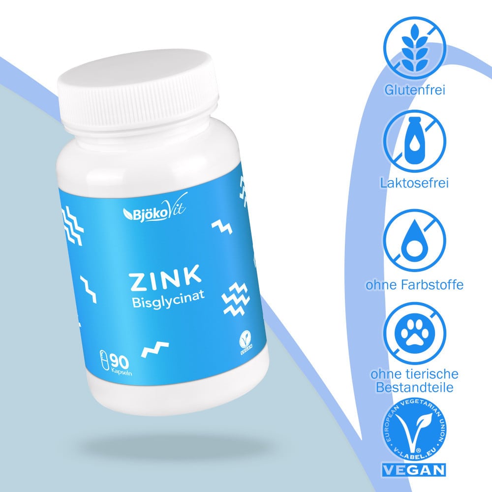 ZINK BISGLYCINAT 25MG VEGA 90 St Kapseln