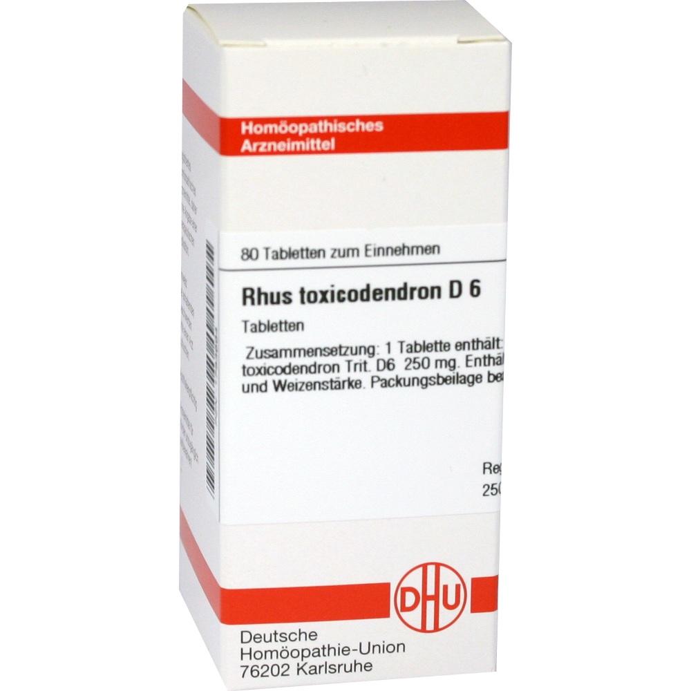RHUS TOXICODENDRON D 6 80 St Tabletten