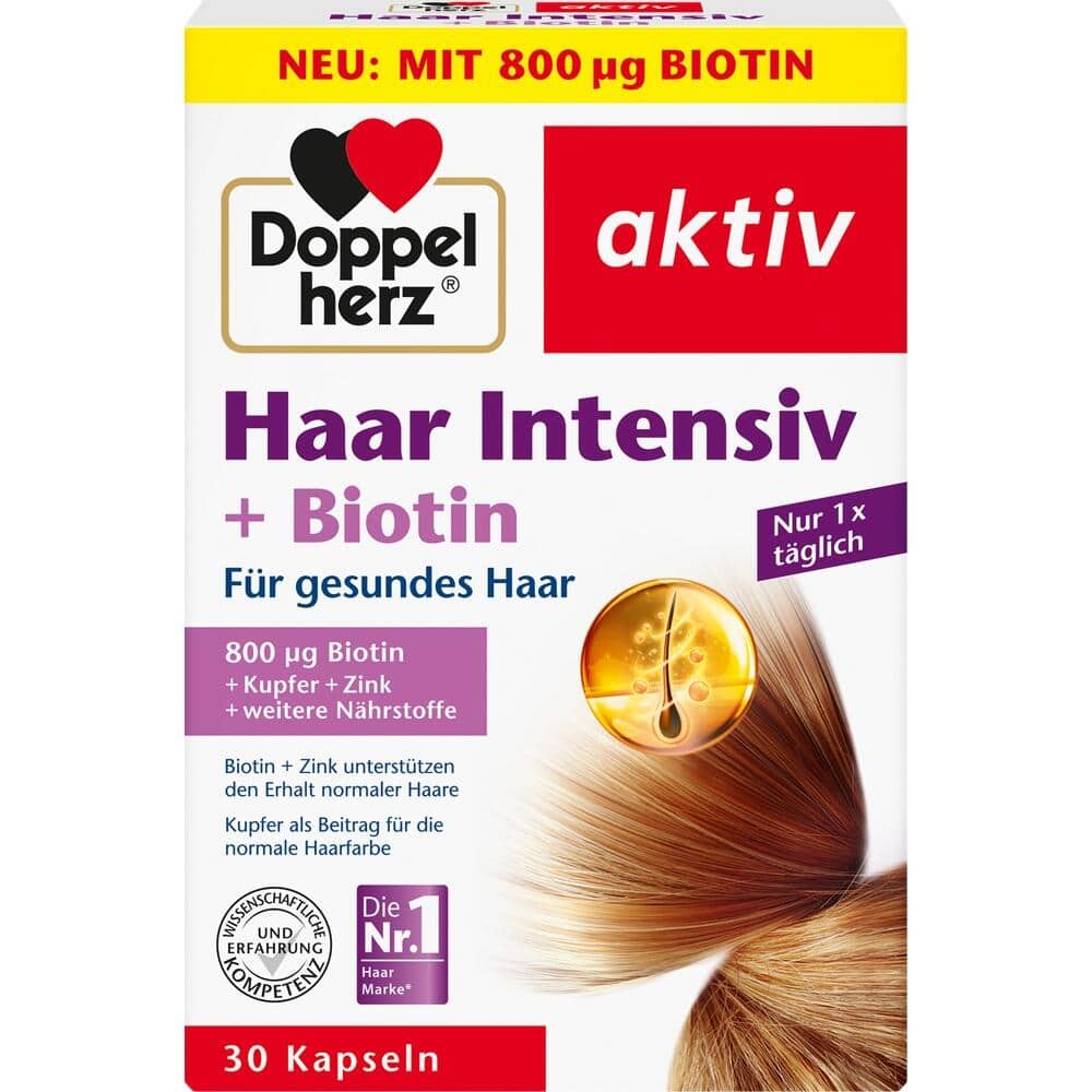 Doppelherz aktiv Haar Intensiv + Biotin 30 St Kapseln