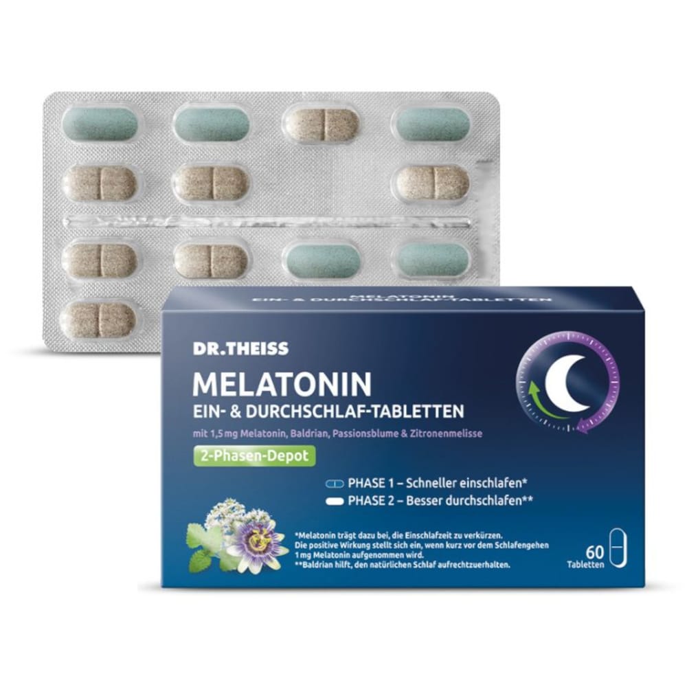 DR.THEISS MELATONIN EIN- & DURCHSCHLAFTABLETTEN 60 St Tabletten
