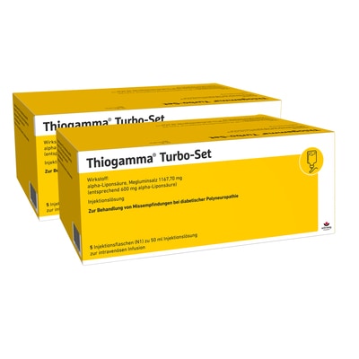 THIOGAMMA Turbo Set Injektionsflaschen 2X5X50 ml Injektionsflaschen