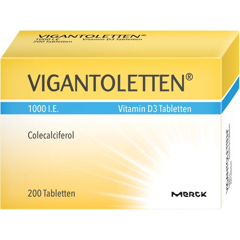 VIGANTOLETTEN 1.000 I.E. Vitamin D3 Tabletten 200 St Tabletten