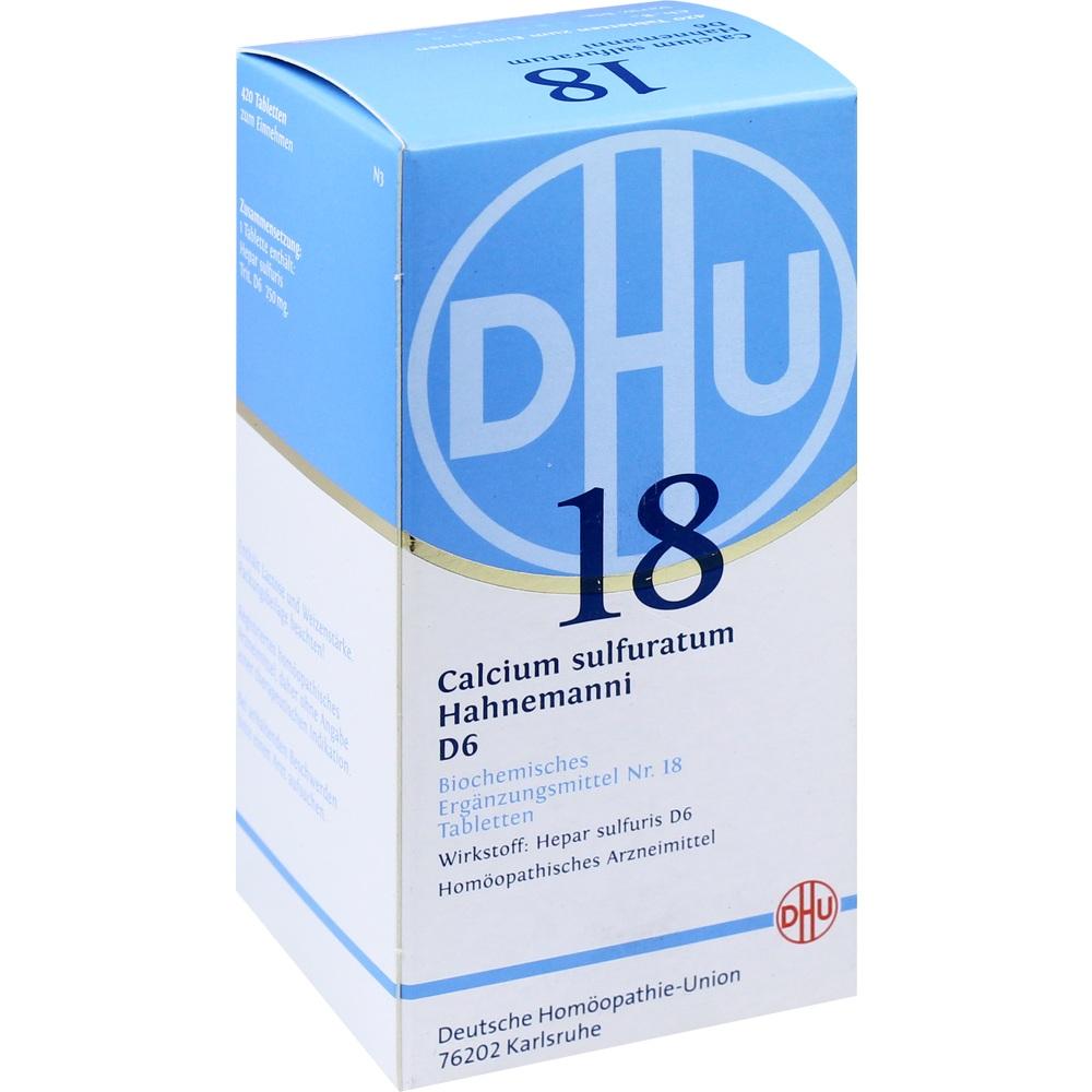 DHU Schüssler-Salz Nr. 18 Calcium sulfuratum D 6 Tabletten 420 St Tabletten