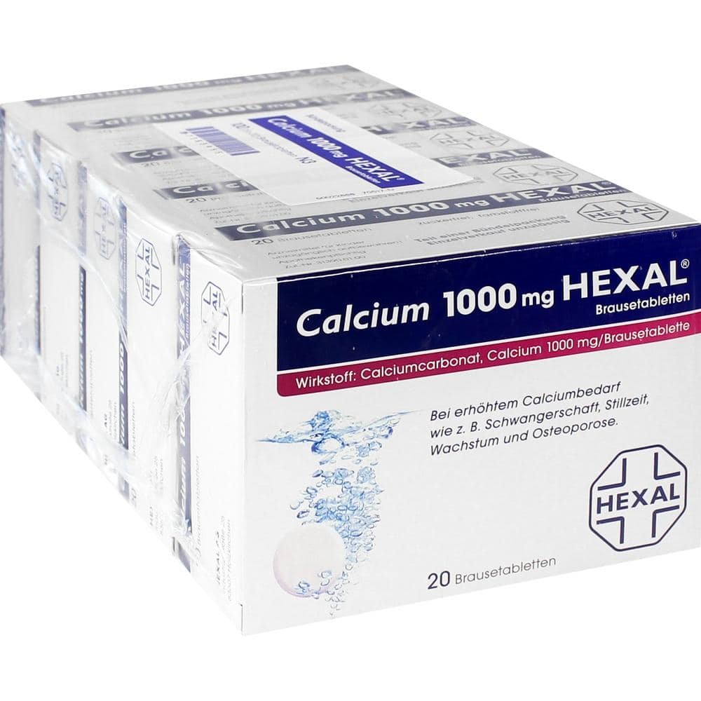 Calcium 1000mg HEXAL 100 St Brausetabletten