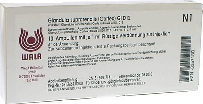 GLANDULA SUPRARENALES cortex GL D 12 Ampullen 10X1 ml Ampullen