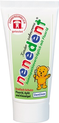 Dentinox nenedent Kinderzahncreme homöopathieverträglich mit Fluorid 50 ml Zahncreme