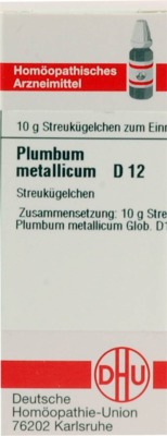PLUMBUM METALLICUM D 12 Globuli 10 g Globuli
