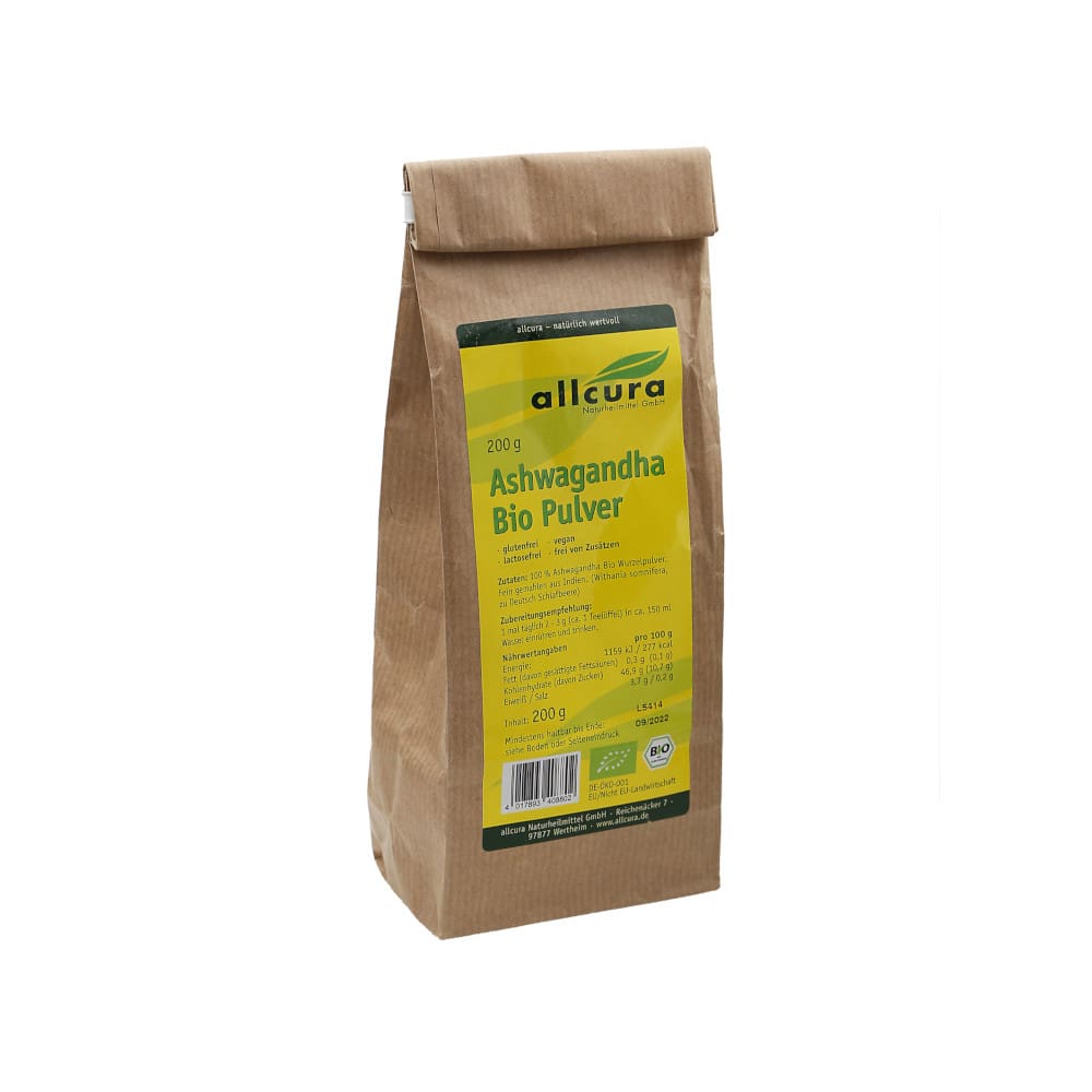 allcura Ashwagandha Bio Pulver 200 g Pulver