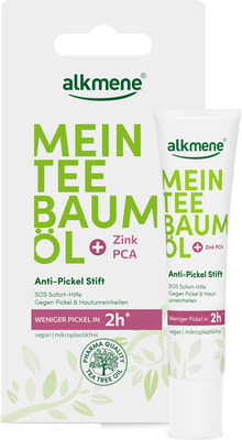 alkmene MEIN TEE BAUM ÖL Anti-Pickel Stift 15 ml Tupfer
