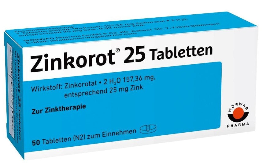 Zinkorot 25 50 St Tabletten