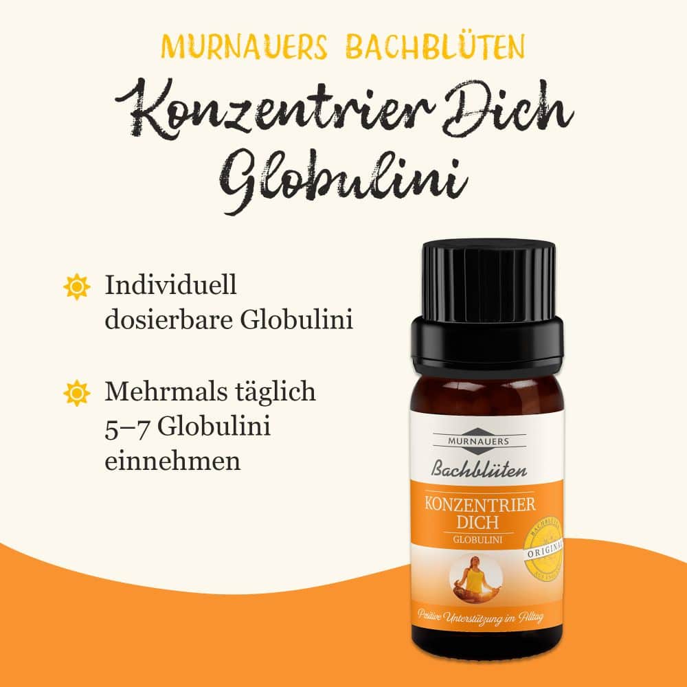 MURNAUERS Bachblüten Konzentrier Dich Globulini 10 g Globuli