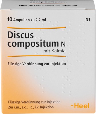 DISCUS compositum N mit Kalmia Ampullen 10 St Ampullen