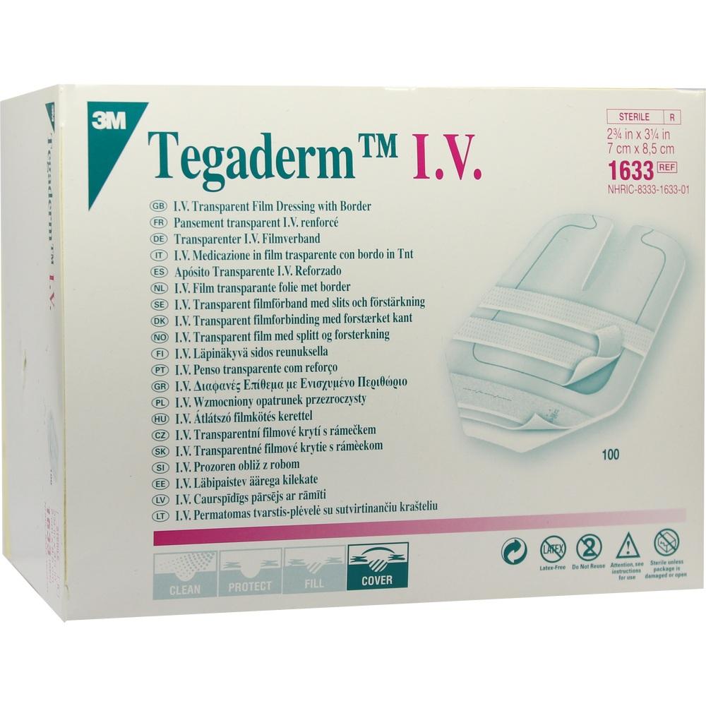 TEGADERM 3M Transpar.Verb.7x8,5 cm 1633 100 St Verband