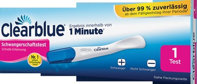 Clearblue Schwangerschaftstest schnelle Erkennung 1 St Test