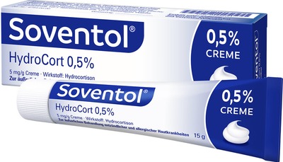 Soventol HydroCort 0,5% bei akuten Hautentzündungen 15 g Creme