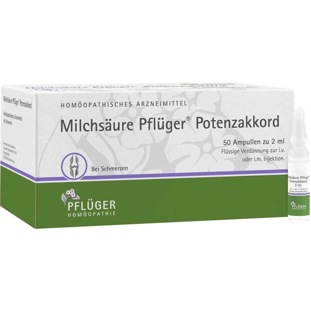Milchsäure Pflüger Potenzakkord 50 St Injektionslösung