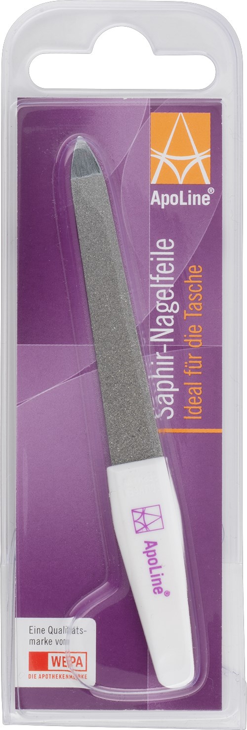 APOLINE Nagelfeile Saphir 10 cm verchromt 1 St