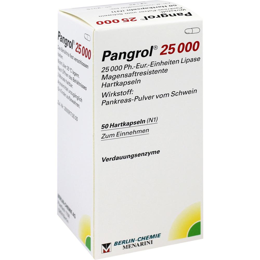 Pangrol 25000 50 St Hartkapseln mit magensaftresistent überzogenen Pellets
