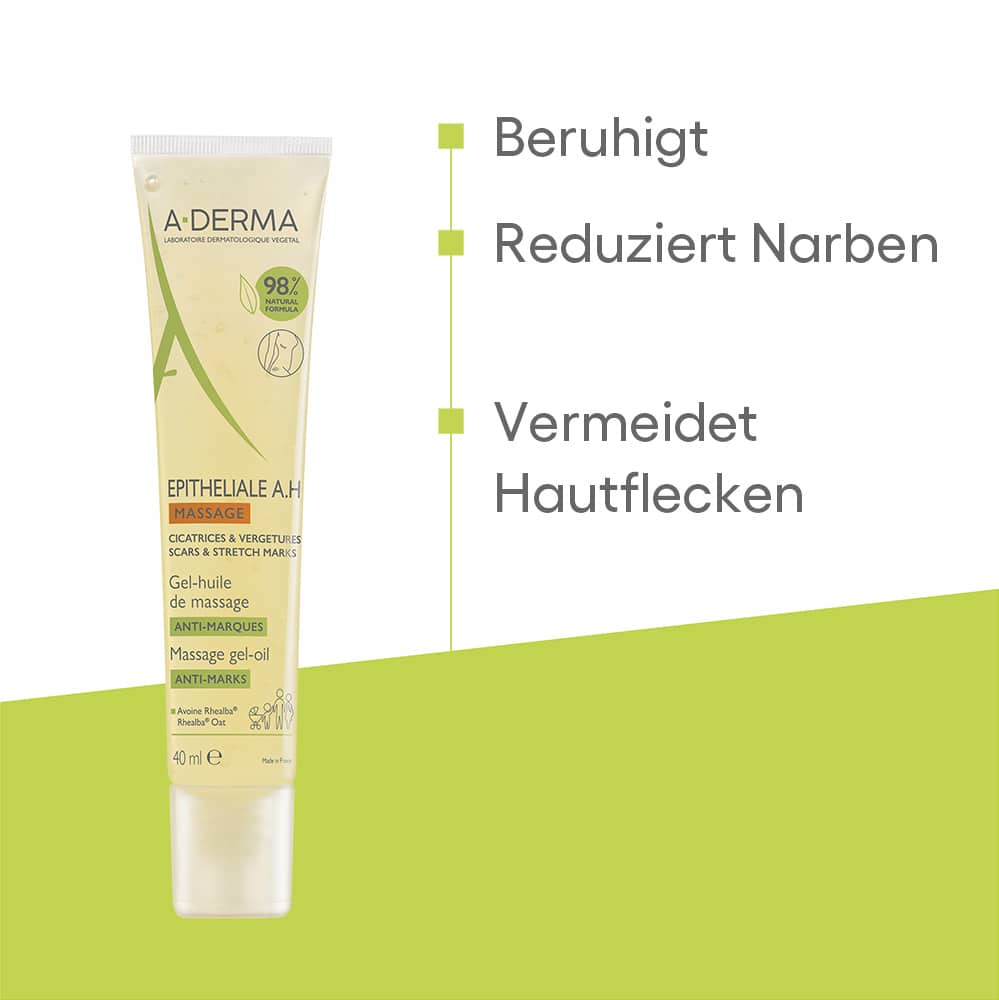 A-DERMA Massage Gel-Öl NARBENPFLEGE 40 ml Gel