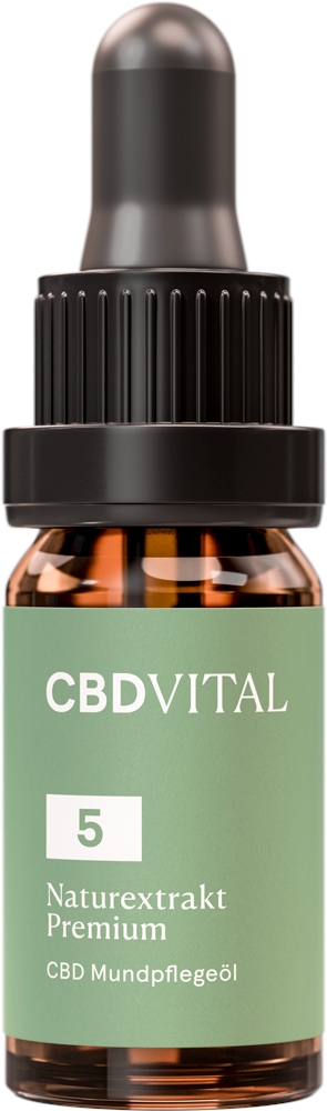 CBD VITAL Naturextrakt Premium CBD-Mundpflege-Öl 5%  10 ml Tropfen