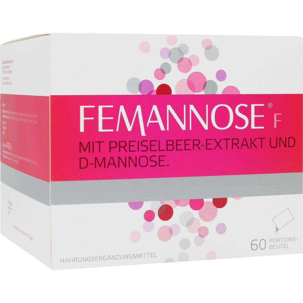 FEMANNOSE F – Trinkgranulat mit je 2000 mg D-Mannose Pulver und 100 mg Preiselbeer-Extrakt 60 St Granulat